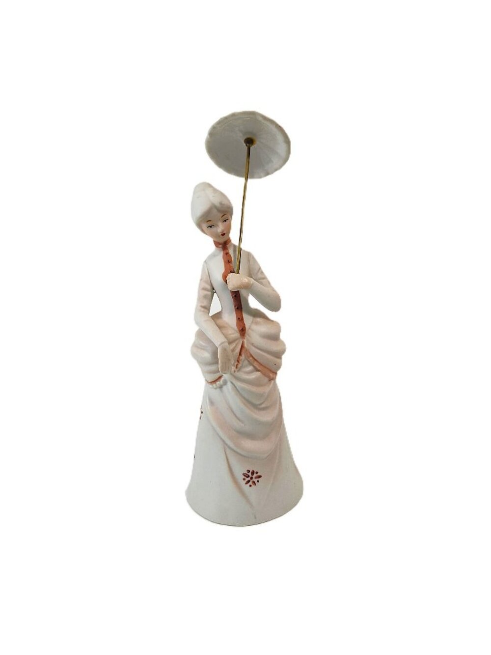 Vintage Victorian Lady Porcelain Music Box Figurine